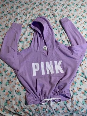 PINK Lavender Logo Hoodie